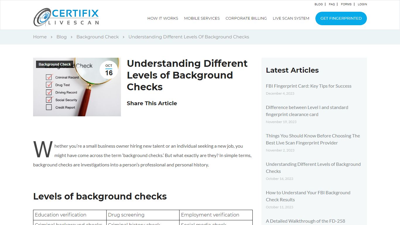 Understanding Different Levels of Background Checks